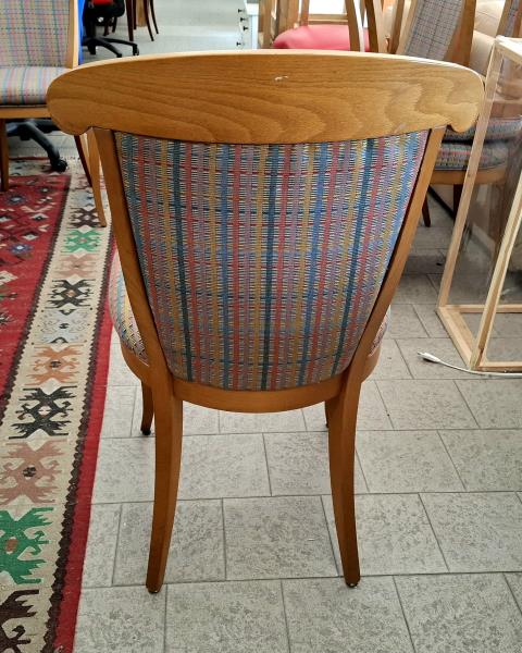 SEDIA LEGNO TESSUTO COLORI STILE MISSONI