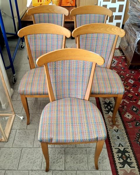 SEDIA LEGNO TESSUTO COLORI STILE MISSONI