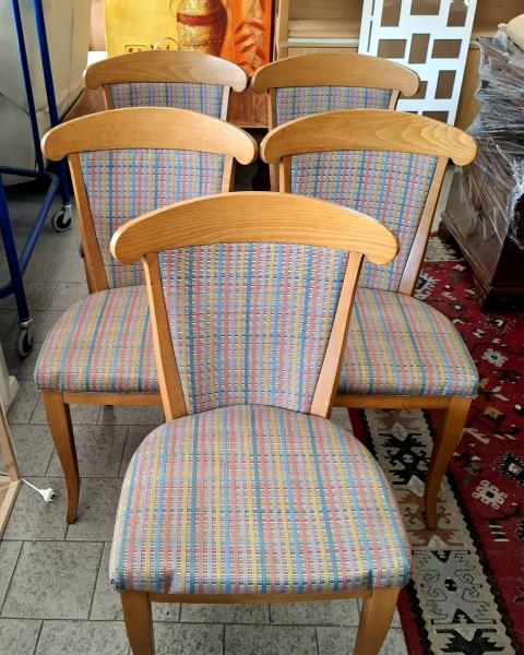 SEDIA LEGNO TESSUTO COLORI STILE MISSONI