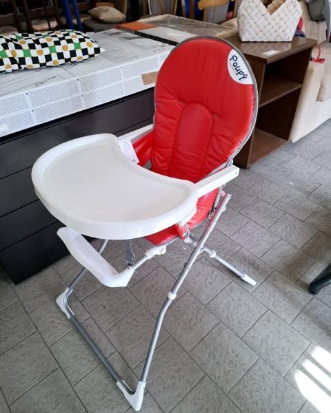 SEGGIOLONE BIANCO ROSSO POUPY