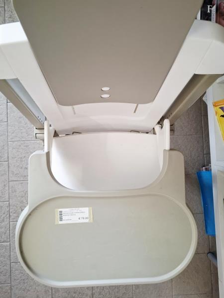 SEGGIOLONE PAPPA BREVI BIANCO GRIGIO