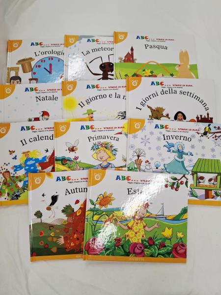 SERIE 12 VOLUMI HACHETTE ABC STORIE IN RIMA - TEMPO
