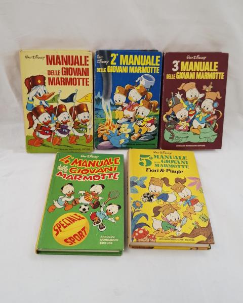 SERIE 5 VOLUMI WALT DISNEY - MANUALE DELLE GIOVANI MARMOTTE