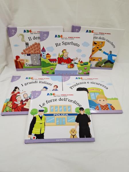 SERIE 6 VOLUMI HACHETTE ABC STORIE IN RIMA - COSE DA SAPERE