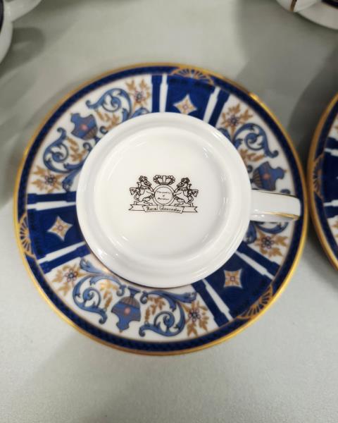 SERVIZIO CAFFE' SORAYA DECORO BLU X 12 PERSONE