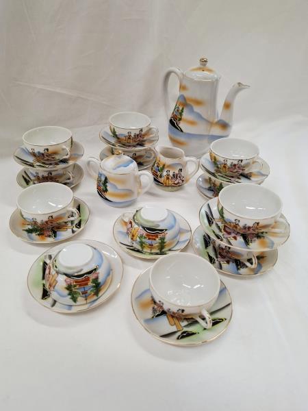 SERVIZIO DA TE  GIAPPONESE VINTAGE X 12 PERSONE