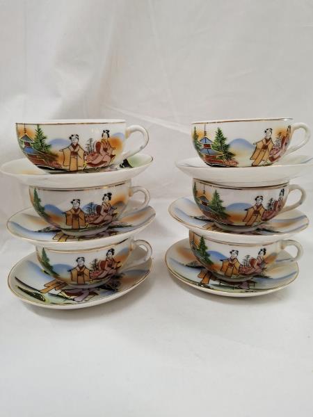 SERVIZIO DA TE' GIAPPONESE VINTAGE X 12 PERSONE