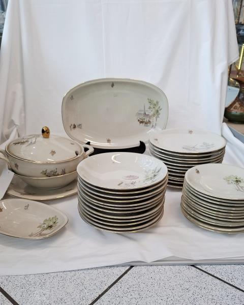 SERVIZIO PIATTI BAREUTHER BAVARIA DISEGNI VINTAGE X 12 PERSONE