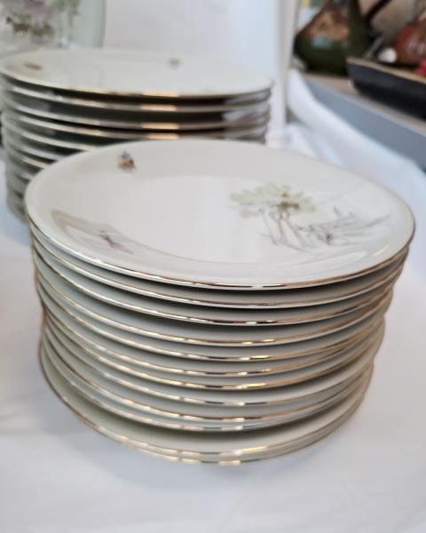 SERVIZIO PIATTI BAREUTHER BAVARIA DISEGNI VINTAGE X 12 PERSONE