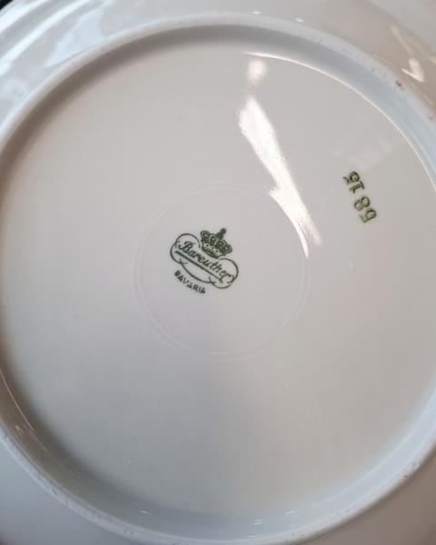 SERVIZIO PIATTI BAREUTHER BAVARIA DISEGNI VINTAGE X 12 PERSONE