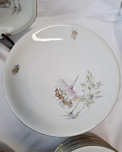 SERVIZIO PIATTI BAREUTHER BAVARIA DISEGNI VINTAGE X 12 PERSONE