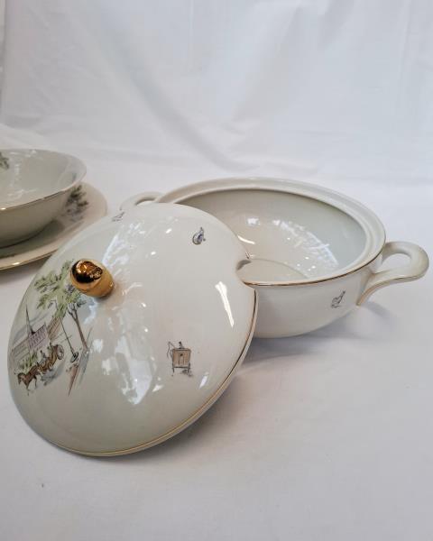 SERVIZIO PIATTI BAREUTHER BAVARIA DISEGNI VINTAGE X 12 PERSONE