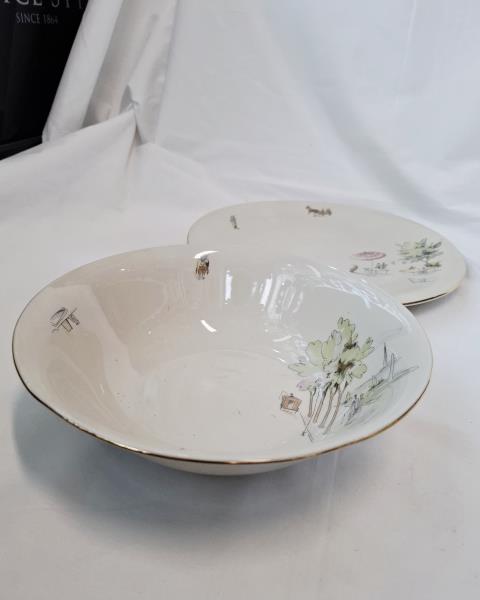 SERVIZIO PIATTI BAREUTHER BAVARIA DISEGNI VINTAGE X 12 PERSONE