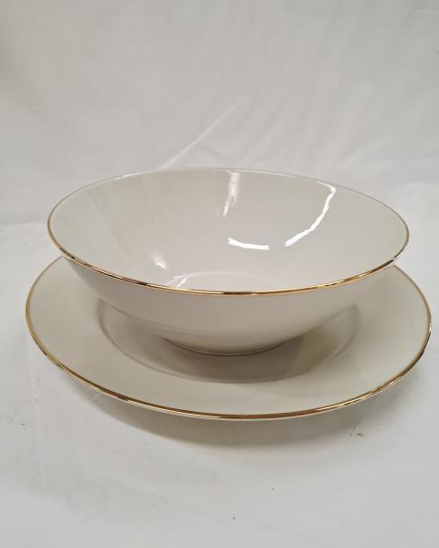 SERVIZIO PIATTI BAVARIA BORDO DORATO X 12 PERSONE