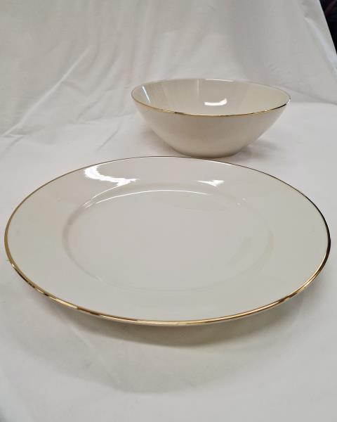 SERVIZIO PIATTI BAVARIA BORDO DORATO X 12 PERSONE