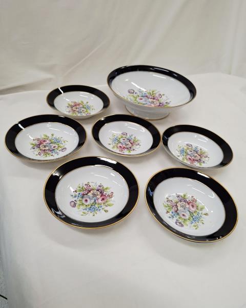 SERVIZIO PIATTI DOLCE BLEU SEVRES GRAND FEU X  6 PERSONE