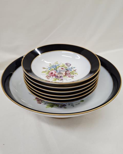 SERVIZIO PIATTI DOLCE BLEU SEVRES GRAND FEU X  6 PERSONE
