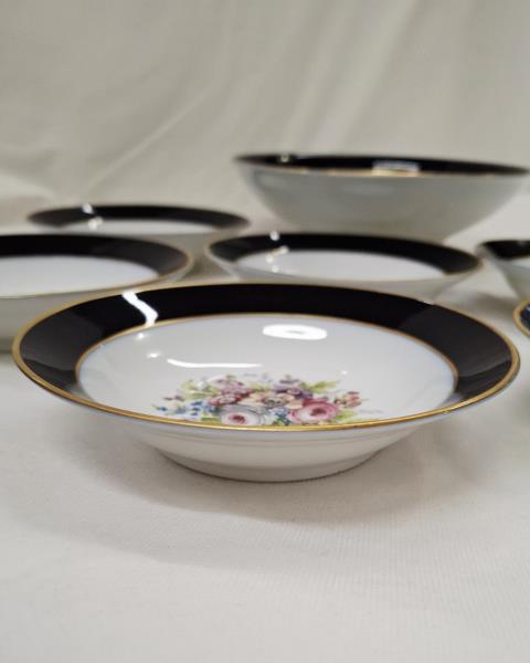 SERVIZIO PIATTI DOLCE BLEU SEVRES GRAND FEU X  6 PERSONE
