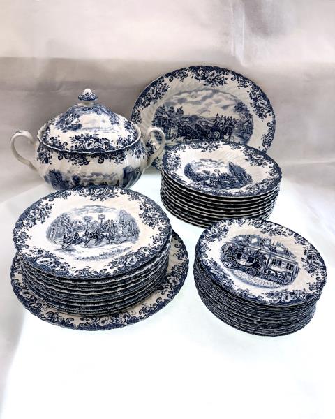 SERVIZIO PIATTI JOHNSON BROS ENGLAND X 11 PERSONE