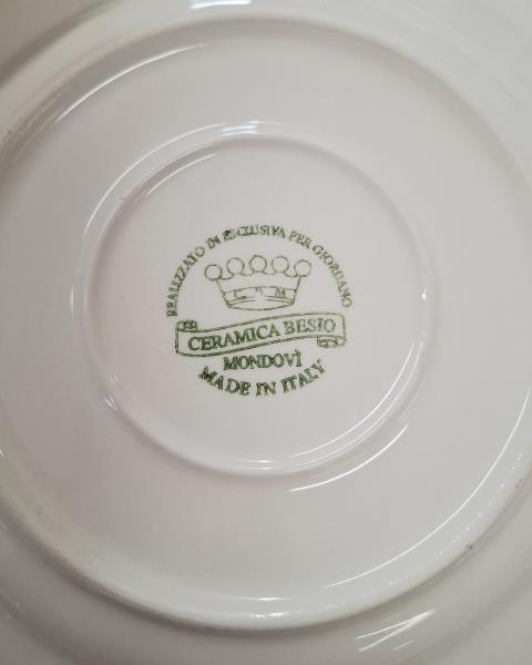 SERVIZIO PIATTI MONDOVI' CERAMICA BESIO X 6 PERSONE