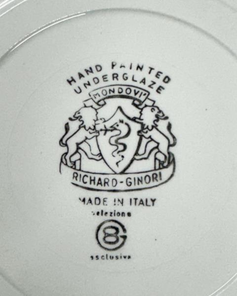 SERVIZIO PIATTI RICHARD GINORI MONDOVI' FIORI VINTAGE (manca un piatto fondo)