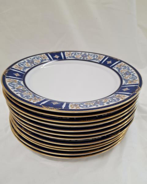 SERVIZIO PIATTI SORAYA DECORO BLU X 12 PERSONE