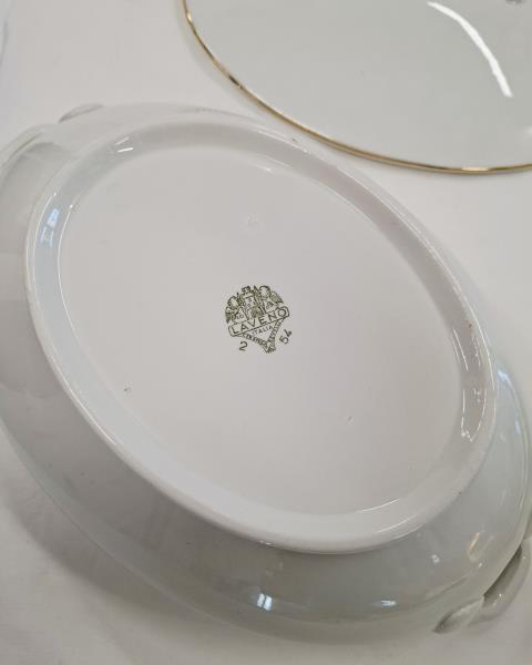 SERVIZIO PIATTI X 12  LAVENO BORDO DORATO