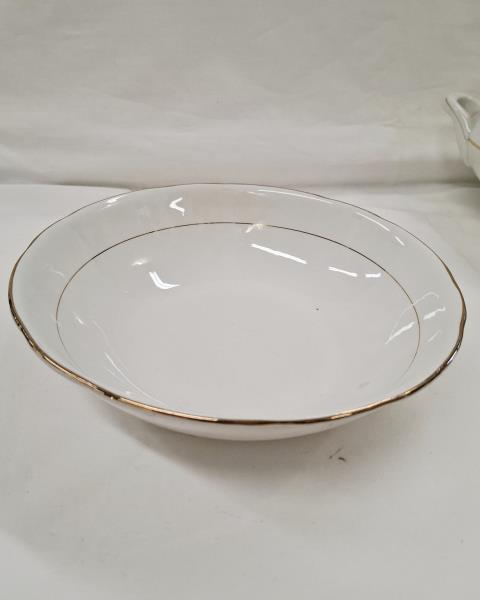 SERVIZIO PIATTI X 12  LAVENO BORDO DORATO