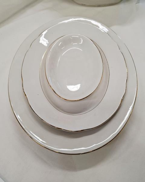 SERVIZIO PIATTI X 12  LAVENO BORDO DORATO