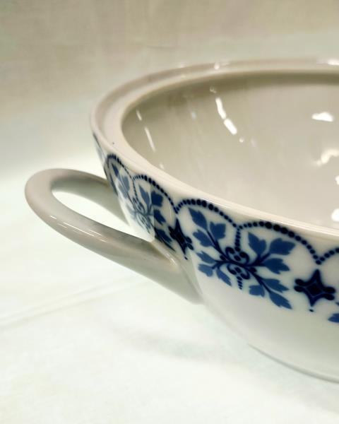 SERVIZIO PIATTY GERMANY PORCELLANA HUTSCHENREUTHER X 12 PERSONE DECORI BLU