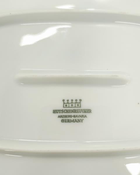 SERVIZIO PIATTY GERMANY PORCELLANA HUTSCHENREUTHER X 12 PERSONE DECORI BLU