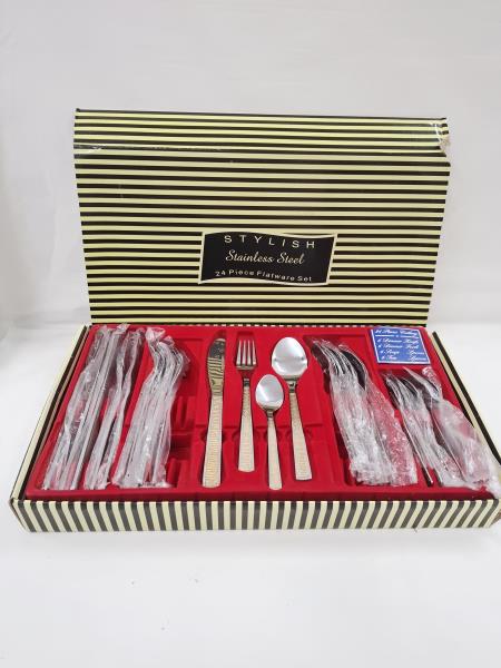 SERVIZIO POSATE ACCIAIO MANICO