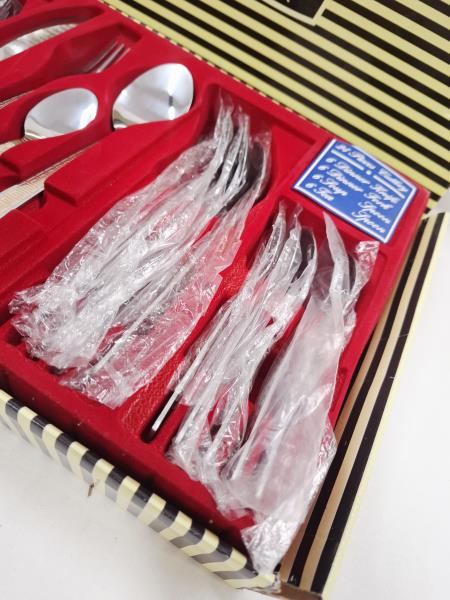 SERVIZIO POSATE ACCIAIO MANICO