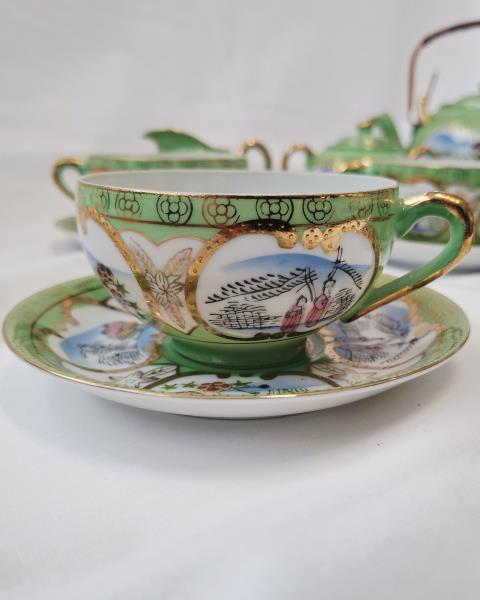 SERVIZIO TE' JAPAN SATSUMA MORIAGE VERDE X 6 PERSONE