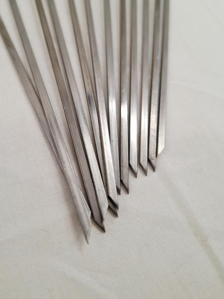 SET 12  SPIEDINI PESCE INOX