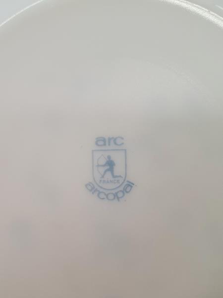 SET 12+12+2 PIATTI ARCOPAL FIORELLINI AZZURRI