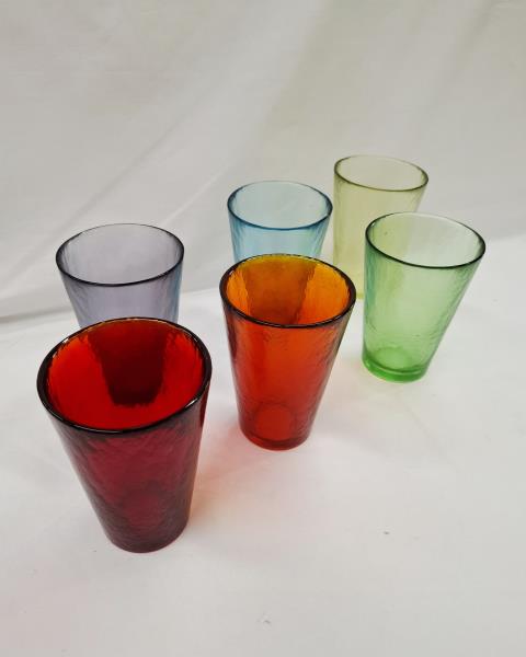 SET 6 BICCHIERI BIBITA MURANO YALOS CASA