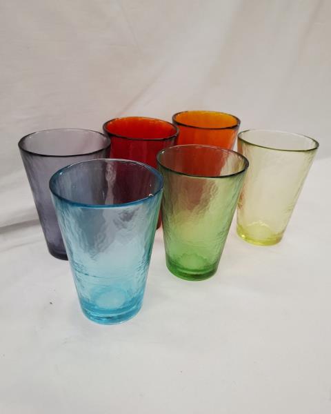 SET 6 BICCHIERI BIBITA MURANO YALOS CASA