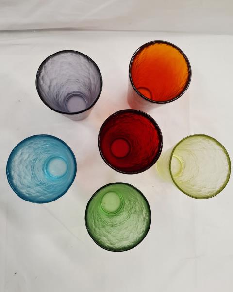 SET 6 BICCHIERI BIBITA MURANO YALOS CASA