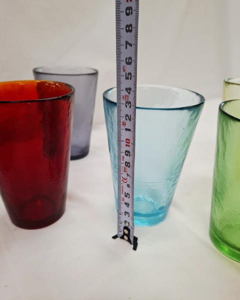 SET 6 BICCHIERI BIBITA MURANO YALOS CASA