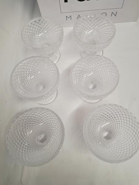 SET 6 COPPE GELATO VETRO FADE