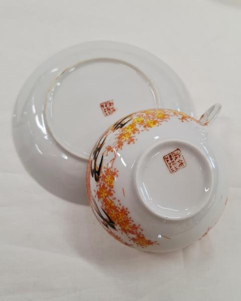 SET 6 TAZZE GIAPPONESI PORCELLANA RONDINI