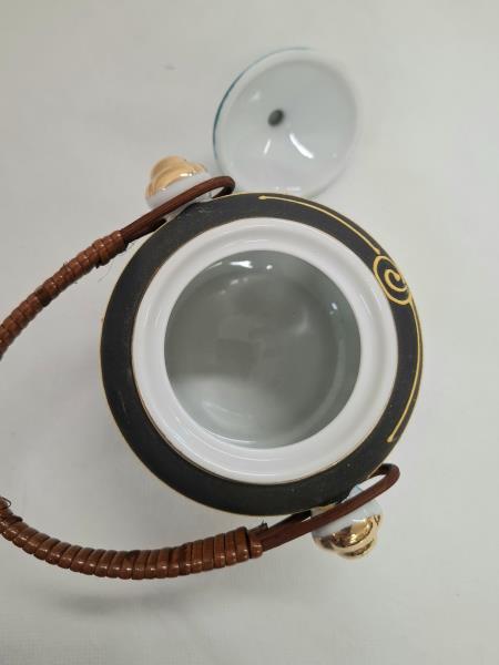 SET 6 TAZZINE SATSUMA MORIAGE FINE CHINA BLU CON ZUCCHERIERA