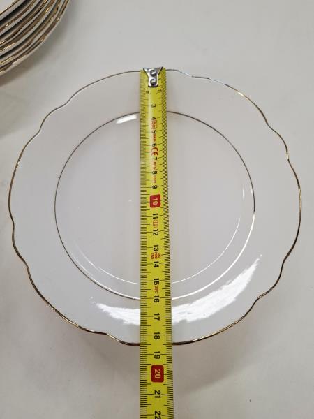 SET 6+6+6 PIATTI LAVENO BORDO DORATO