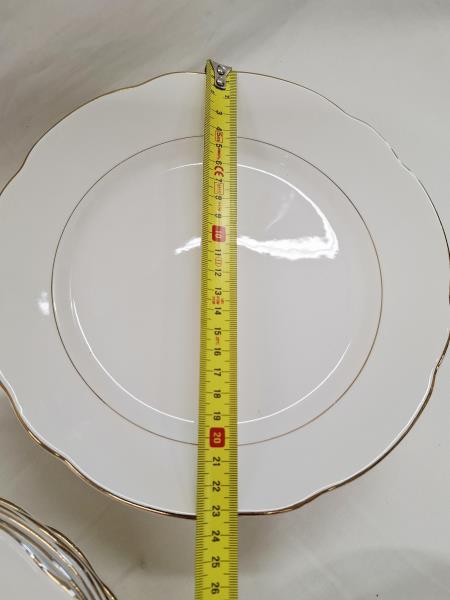 SET 6+6+6 PIATTI LAVENO BORDO DORATO