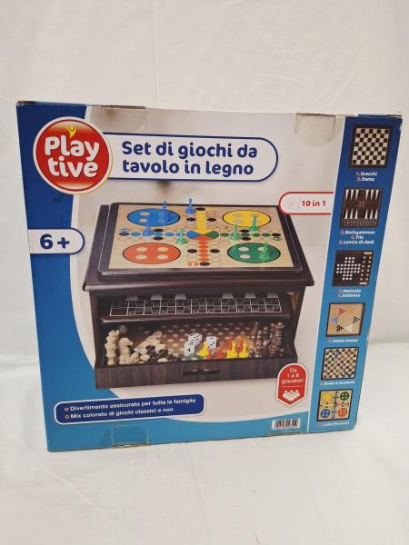 SET GIOCHI DA TAVOLO IN LEGNO