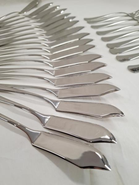 SET POSATE PESCE X 18 PERSONE INOX