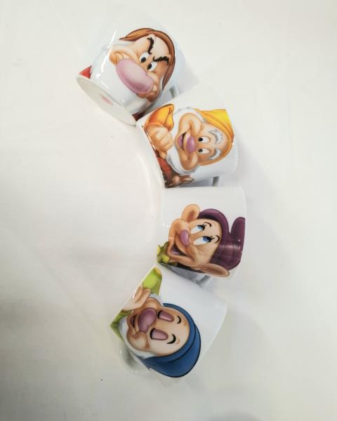 SET TAZZINE DISNEY SETTE NANI CON BIANCANEVE