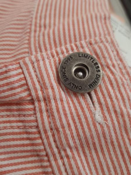 SHORTS ONLY RIGHE BIANCO ROSA TG 34