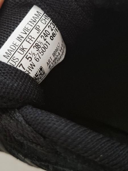 SNEAKERS ADIDAS NERA CAMOSCIO N 38 2/3